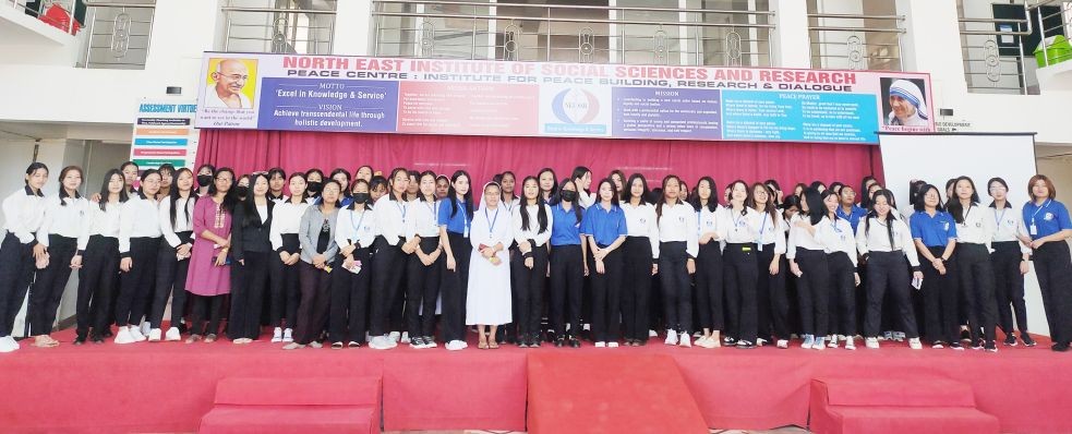 Students, faculty and the management of NEISSR during the International Women’s Day on March 8.